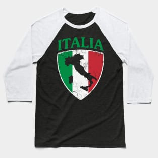 Italia Flag Crest Italian Italy Family Baseball T-Shirt